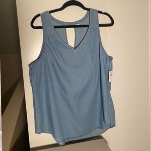 Loose Denim Tank with tags